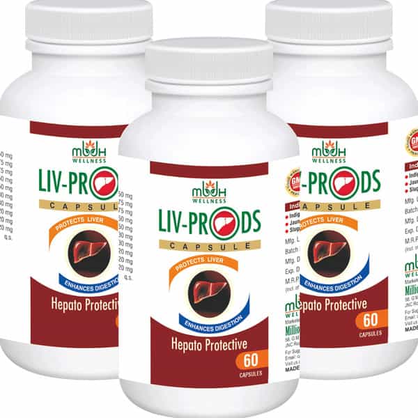 Mbdhwellness Liv Pro Ds-Ayurveda For Fatty Liver & Natural Detox Natural With Kalmegh (Pack Of 3)