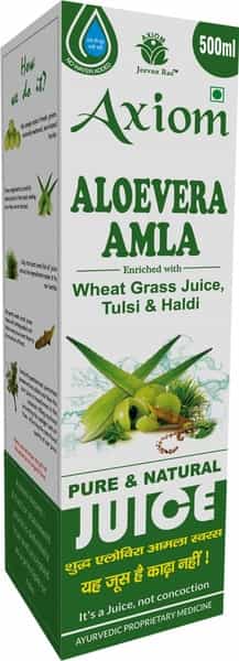 Axiom Jeevan Ras Aloevera Amla Juice - 500Ml ( Pack Of 2)