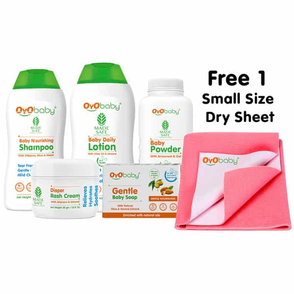 Oyo Baby Baby Gift Set Of Combos And Small Size Dry Sheet (Pack Of 5)