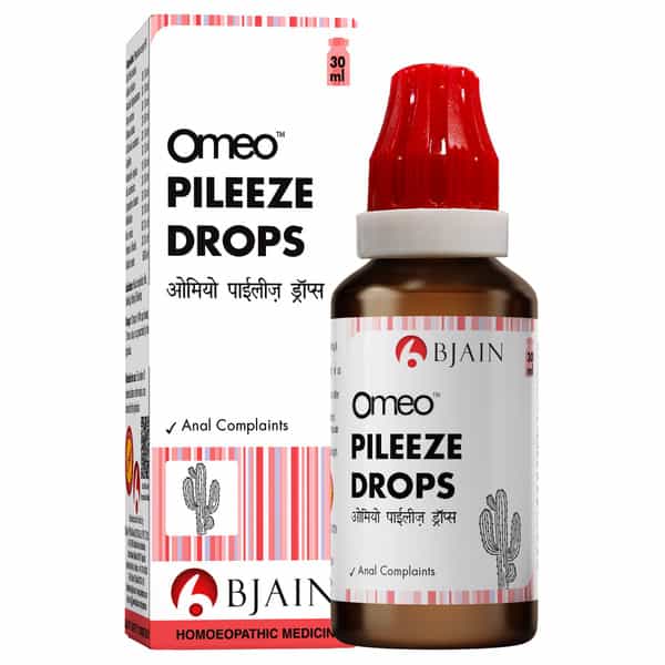 Bjain Omeo Pileeze Drops For Anal/Rectal Complaints - 30Ml
