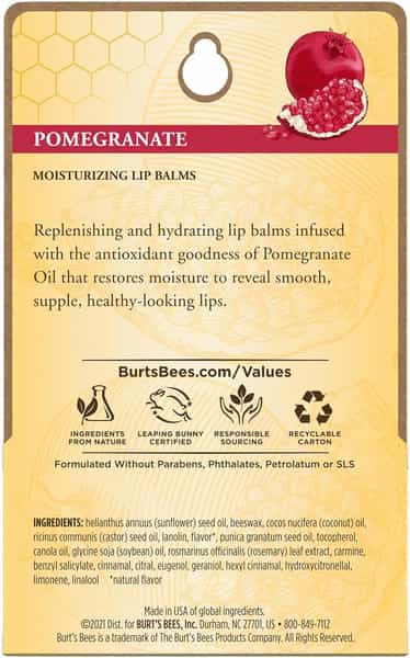 Burt's Bees Lip Balm | Original Beeswax | 4.25G | Pack Of 2