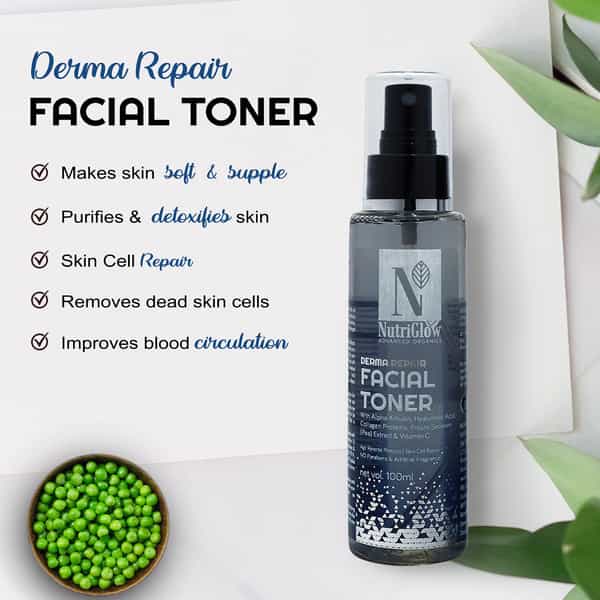 Nutriglow Advanced Organics Derma Repair Facial Toner / Skin Repair / Pore Tightening - 100 Ml