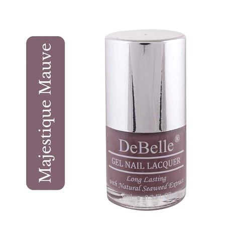 Debelle Fleur De Pearl Gel Nail Polish Gift Set Of 2 Mauve- 16 Ml (8 Ml Each) Rakhi Gifts