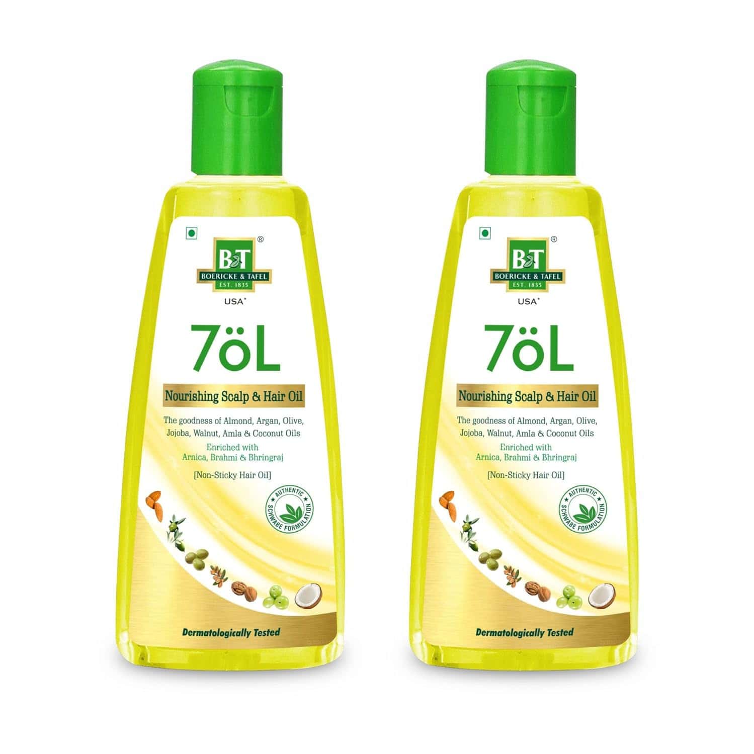 B &t 7 Ol - Nourishing Scalp & Hair Oil - 200 Ml (pack Of 2)