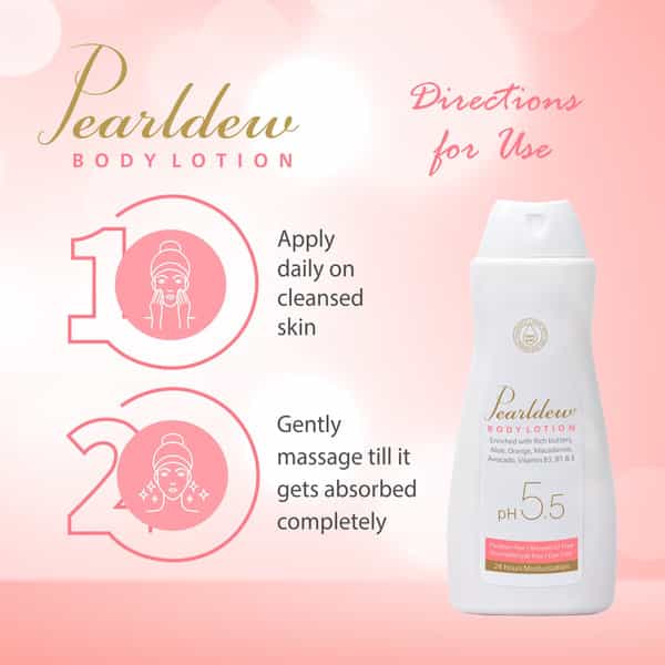 Pearldew Body Lotion 200 Ml | With Aloe | Avocado & Butters | Ph 5.5 (Pack Of 1)
