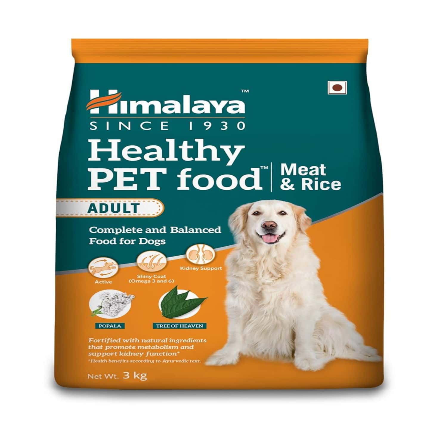 Himalaya Meat & Rice Healthy Pet Adult Dog Dry Food / 3kg
