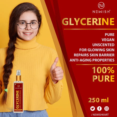Newish Glycerine For Face And Skin Care 250ml (Pack Of 2)