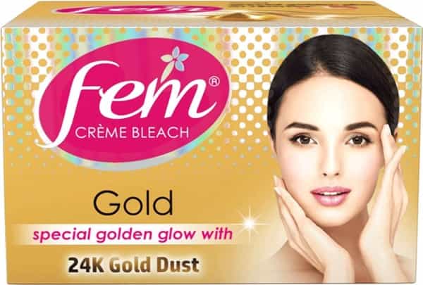 Fem Fairness Naturals Gold Bleach Creme - 64 Gm