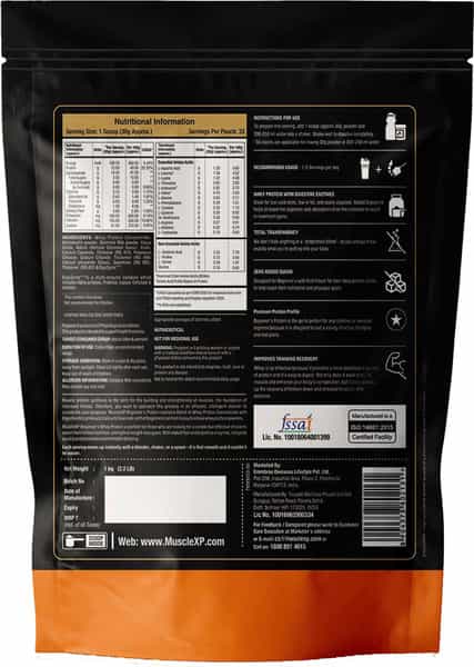 Musclexp Beginner's Protein Belgium Chocolate 1Kg Pouch (2.2 Lb) X Pack Of 3