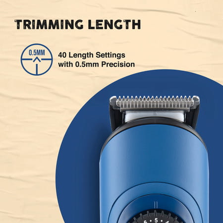 Syska Ht950 Runtime: 120 Min Trimmer For Men (Blue)