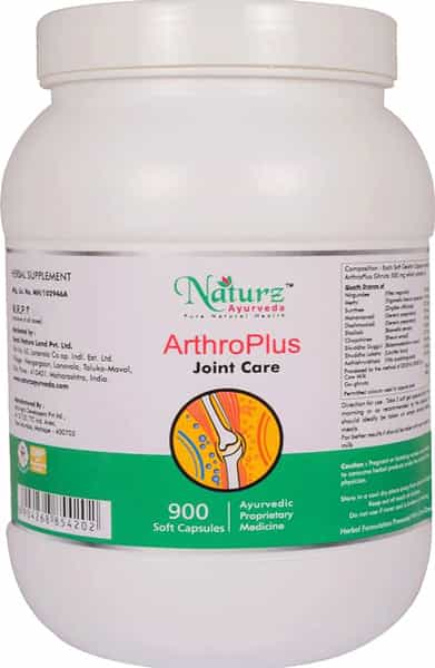 Naturz Ayurveda Arthroplus - 900 Capsules (Pack Of 4)