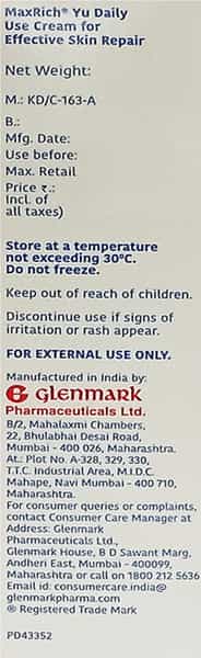 Maxrich Yu Skin Repair Cream 100 Gm