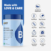 Myfitfuel B Complex + Vitamin C (90 Capsules) 100% Rda. Hair Growth, Energy, Immunity, Youthful Skin