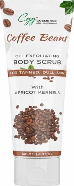 Cgg Cosmetics Coffee Beans Gel Exfoliating Body Scrub For Tanned -140 Gm
