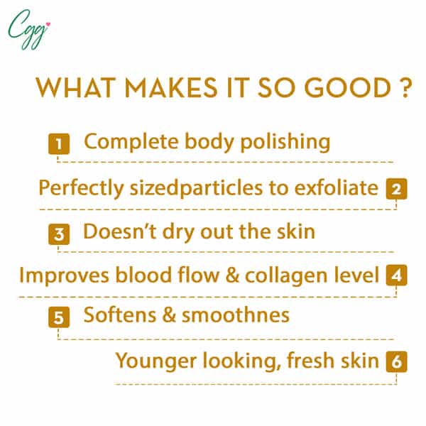 Cgg Cosmetics Coffee Beans Gel Exfoliating Body Scrub For Tanned -140 Gm