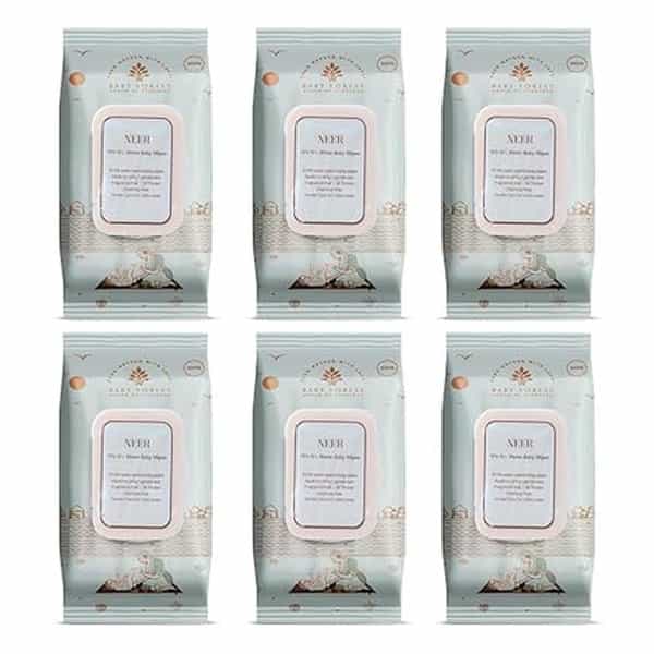 Baby Forest Neer 99.9% Water Baby Wipes- Pack Of 6 | Ideal For 0+ Months | Dermatologically Tested