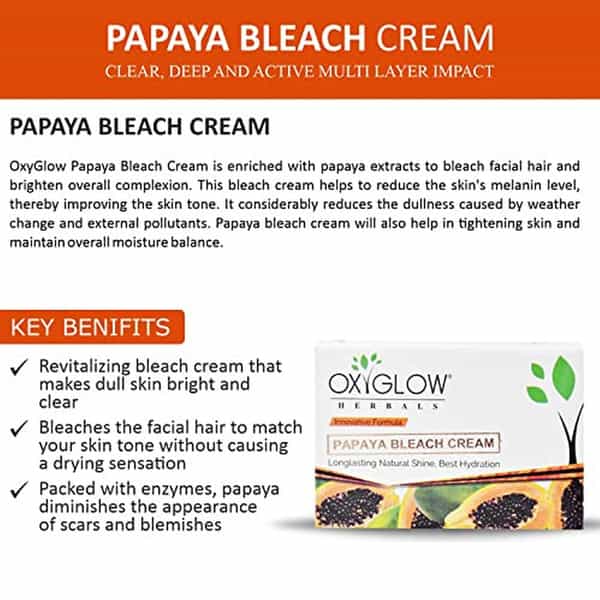 Oxyglow Herbals Bleach Cream Papaya 50 Gram