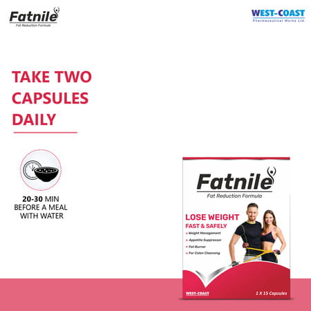 Westcoast Fatnile With Fat Reduction Formula Capsule | Weight Management | Daily Calorie Burn - 1x15