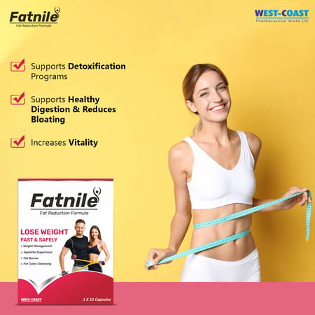 Westcoast Fatnile With Fat Reduction Formula Capsule | Weight Management | Daily Calorie Burn - 1x15