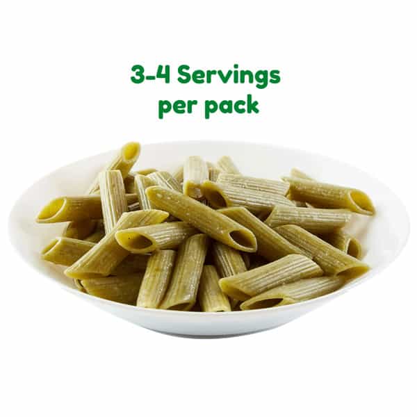 Long & Short Healthy Penne Pasta | Veggie - Spinach Pasta No Maida | Pack Of 2 - 500G (250Gx2)