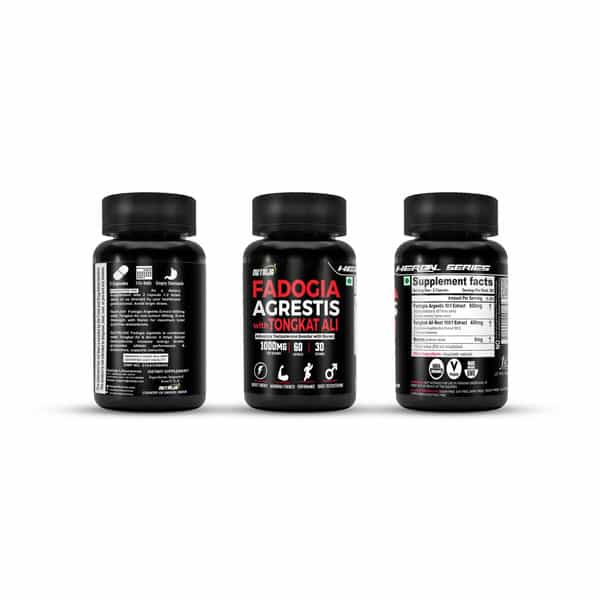 Nutrija Fadogia Agrestis 600Mg & Tongkat Ali 400Mg (120 Capsules)