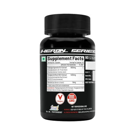 Nutrija Fadogia Agrestis 600mg & Tongkat Ali 400mg (120 Capsules)