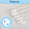Luvlap Baby 100% Unbleached Cotton Buds Ear Drum Protection Stem Made Of Paper 100 Swabs