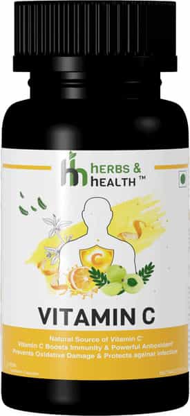 Herbs & Health - Vitamin C|1000Mg Organic Vitamin C|60 Capsules