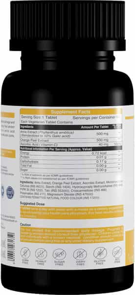 Herbs & Health - Vitamin C|1000Mg Organic Vitamin C|60 Capsules