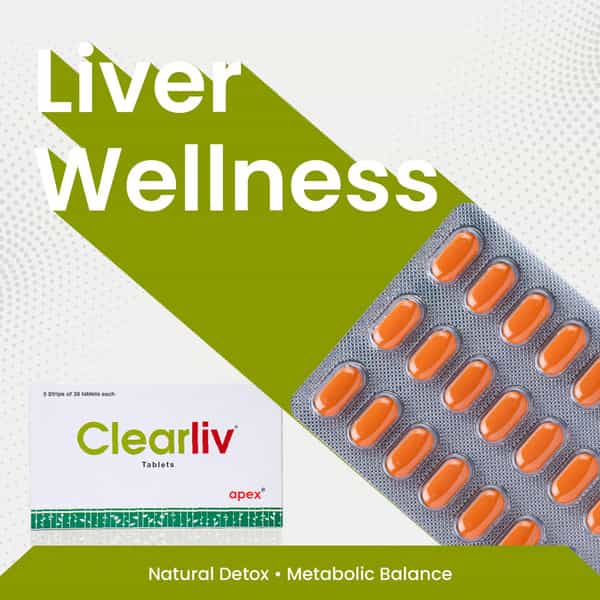 Green Milk Clearliv | Ayurvedic Liver Support & Detox | Digestion & Vitality Care | 5 X 30 Tablets