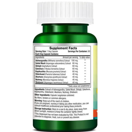 Morpheme Remedies Kohinoor Gold Plus (Shilajit, Ashwagandha, Musli, Mucuna, Tribulus), 60 Capsules