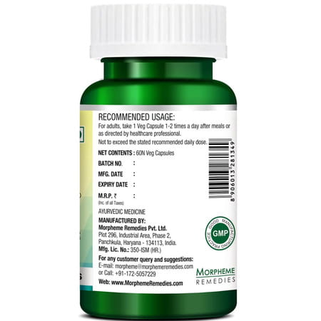 Morpheme Remedies Kohinoor Gold Plus (Shilajit, Ashwagandha, Musli, Mucuna, Tribulus), 60 Capsules