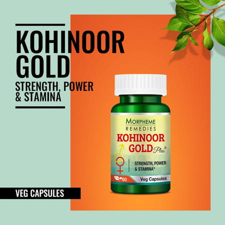 Morpheme Remedies Kohinoor Gold Plus (Shilajit, Ashwagandha, Musli, Mucuna, Tribulus), 60 Capsules