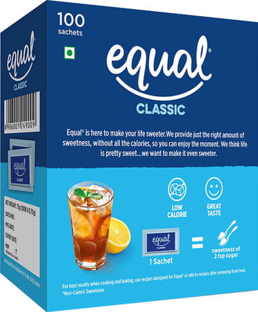 Equal Classic Zero Calorie From Sucralose Sweetener 75 G (100 Sachets Box)