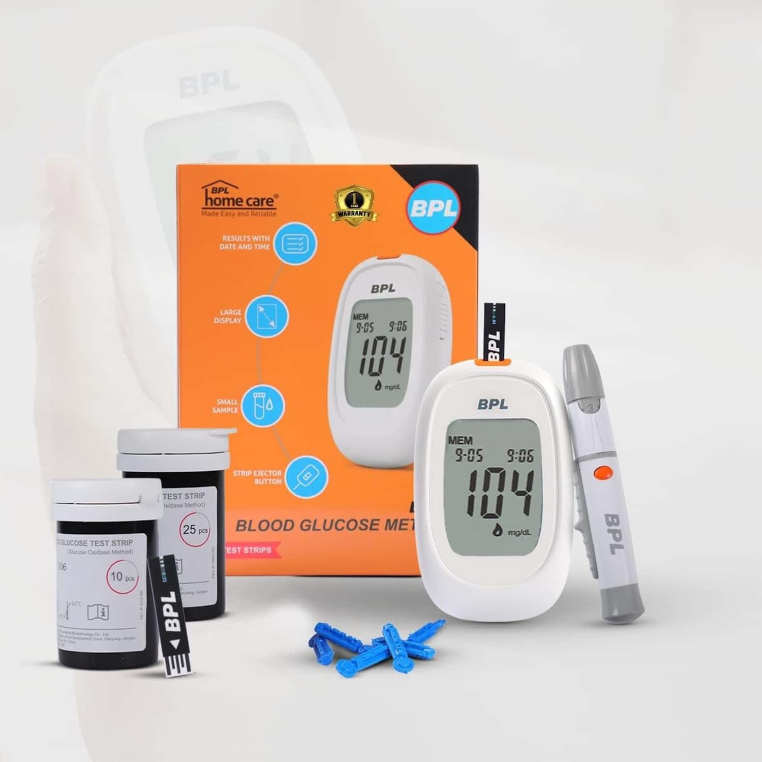 Bpl Medical Technologies Gluco Monitoring Device With Bottle Of 35 (10+25) Diabetes Test Strips