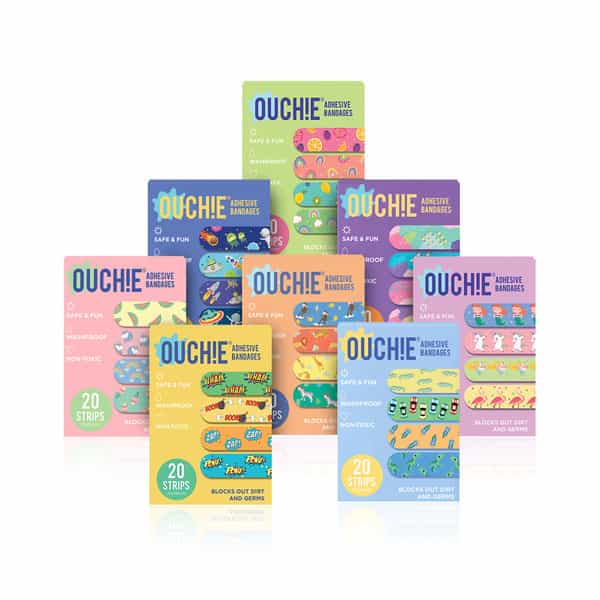 Ouchie Non-Toxic Printed Bandages Jumbo Pack ( 160 Strips )