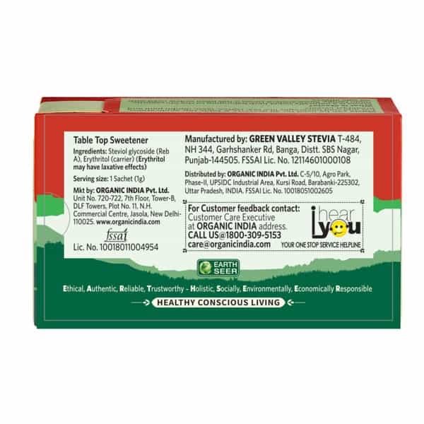 Organic India Stevia Sachet 25