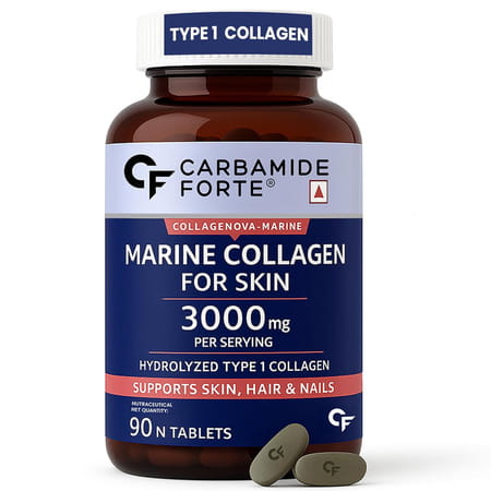 Carbamide Forte Marine Collagen Peptides 3000mg-90 Tablets