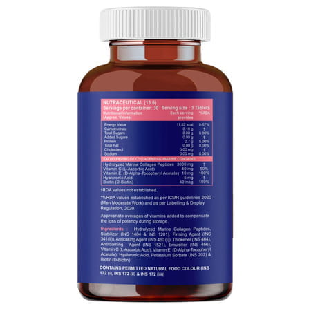 Carbamide Forte Marine Collagen Peptides 3000mg-90 Tablets