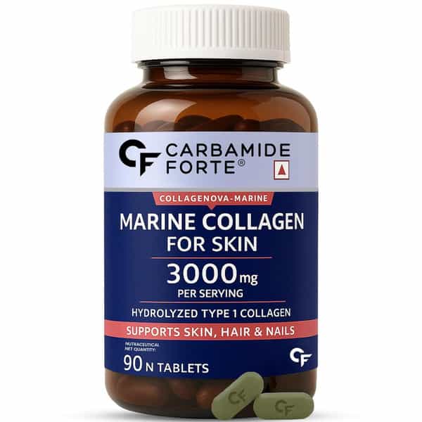 Carbamide Forte Marine Collagen Peptides 3000Mg Tabltes 90 No's