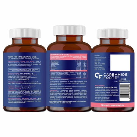 Carbamide Forte Marine Collagen Peptides 3000mg Tabltes 90 No'S