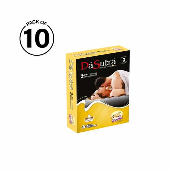 Dasutra Wet And Wild Condoms - Vanilla - 30 Peices (Pack Of 10)