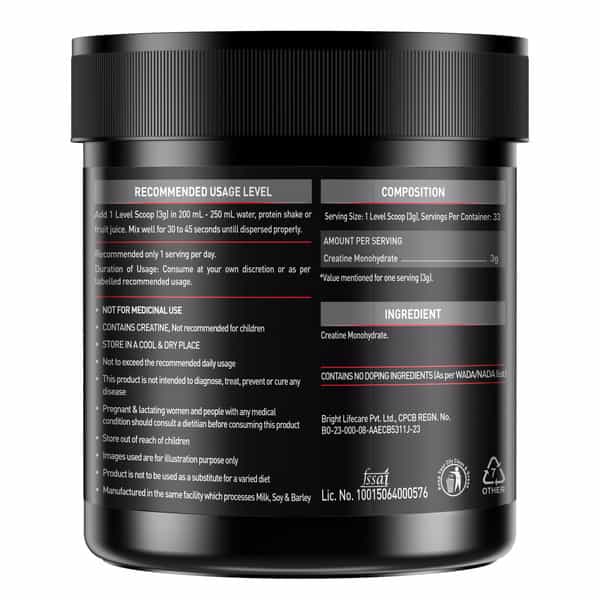 Muscleblaze Creatine Monohydrate Unflavoured 100 Gm