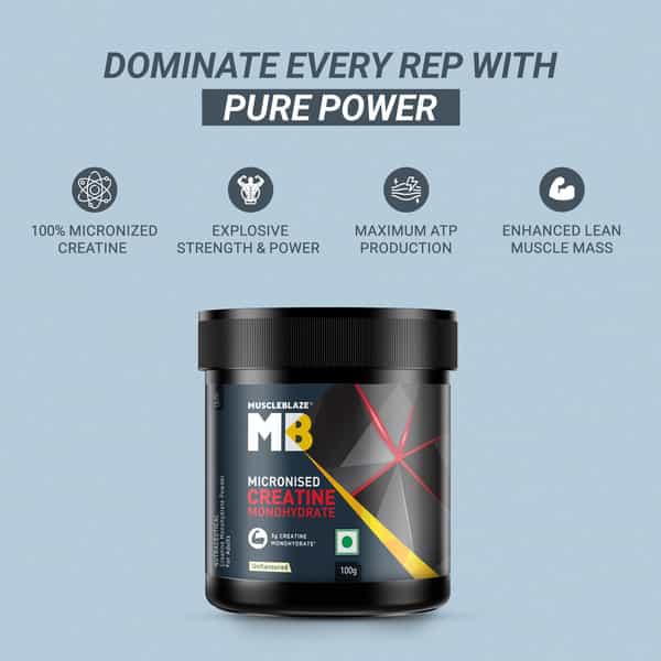 Muscleblaze Creatine Monohydrate Unflavoured 100 Gm