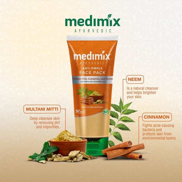 Medimix Ayurvedic Anti Pimple Face Pack - 100Ml