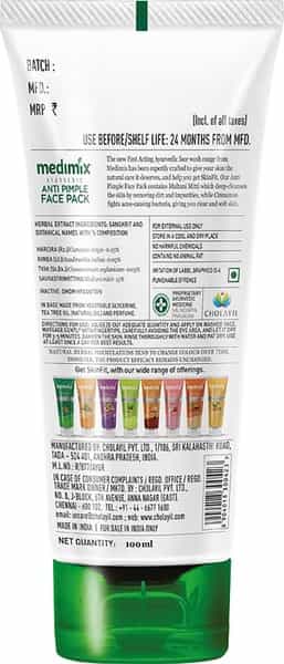 Medimix Ayurvedic Anti Pimple Face Pack - 100Ml