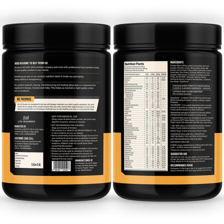 Myfitfuel Advance Mff Mass Gainer (3:1 Carb Protein Ratio)|1Kg, 26 Servings (Rich Chocolate Delight)