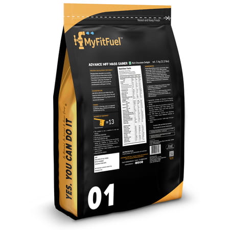 Myfitfuel Advance Mff Mass Gainer (3:1 Carb Protein Ratio)|1kg, 26 Servings (Rich Chocolate Delight)