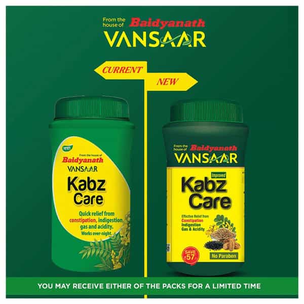 Vansaar Kabz Care Effective Relief From Constipation Indigestion Gas & Acidity Bottle Of 240G Powder
