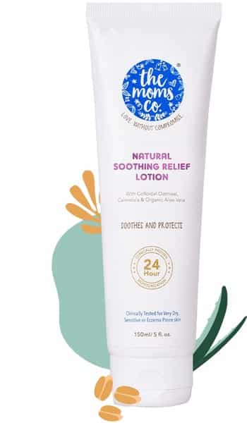 The Moms Co. Natural Sensitive Skin Lotion With Oatmeal Shea Butter & Aloe Vera For Very Dry 150Ml